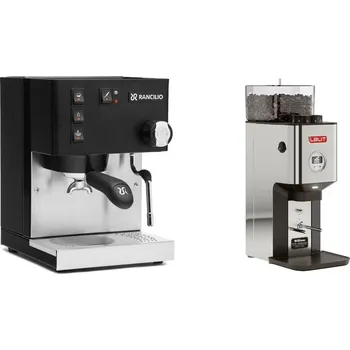 Kávovar Rancilio Silvia BC, black + Lelit William PL72-P