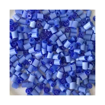 Dětské navlékací korálky Rokajl modré minityčinky (5 mm)