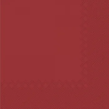 Papírový ubrousek Ubrousky 3-vrstvé ČERVENÉ