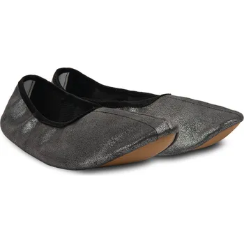 Dívčí bačkory Balerínky piškoty bačkůrky 3F BALETKA 3F 3BA1/2 šedostříbrné velikost: 29