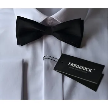 Motýlek Pánský motýlek M1 - vzor 1 - ČERNÝ - MATNÝ