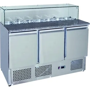 Chladící stůl Pizza Saladeta MPS-1374GR, 3x dveře Sleva 4415Kč