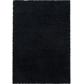 Koberec Kusový koberec Sydney shaggy 3000 black - Kruh průměr 120 cm