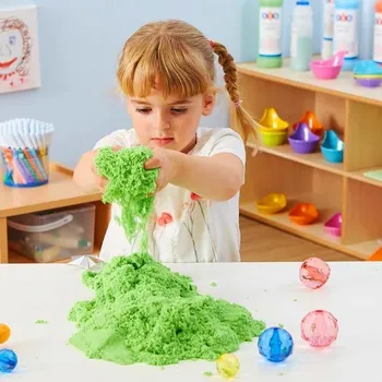 Hračka na písek Tekutý kinetický písek mega set 2000 g - plastový kyblík