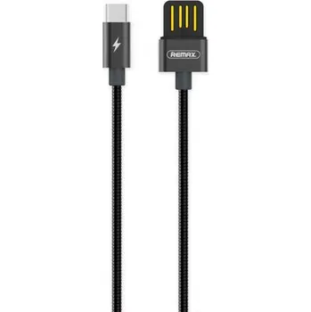 Datový kabel Remax | REMAX RC-080a Silver Serpent kabel USB / USB-C 2.1A 1m, černý