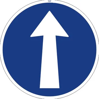 Dopravní značka Dopravní Značka C2a 500 mm Přikázaný směr jízdy přímo