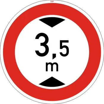 Dopravní značení Dopravní Značka B16 Zákaz vjezdu voz.,jejichž výška přesahuje vyznačenou mez