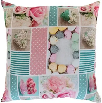 Dekorativní polštářek Dekorační polštář Růže retro 45 x 45 cm | RTex