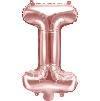 Balónek Fóliové písmeno I - rose gold, 40 cm
