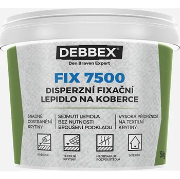 Den Braven FIX 7500 (Disperzní fixační lepidlo na koberce) Balení: 5Kg + dárek k objednávce nad 1000Kč