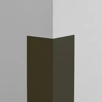 Stavební profil Plastová ochrana rohu LUX - TMAVÁ ČOKOLÁDA - 50 x 50 mm x 2 m - samolepící