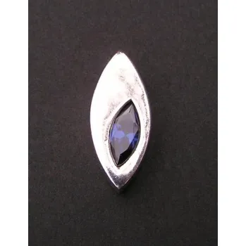 Přívěsek Kapka modrá - stříbrný přívěsek