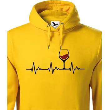 Pánská mikina Pánská mikina Tep vína, Barva Žlutá, Velikost L, Canvas Pánská mikina Bezvatriko.cz 0587