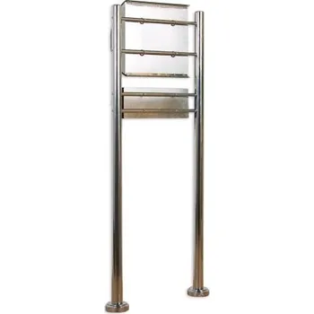 Železářství Schránka na dopisy pro domy a firmy nerezová, se stojanem, 144 cm