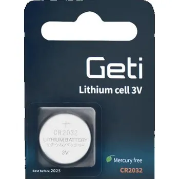 Článková baterie Baterie CR2032 GETI lithiová