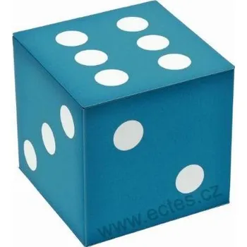 Dóza na potraviny HRACÍ KOSTKA plechová dóza modrá