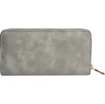 Šedivá koženková peněženka - 19*10 cm
