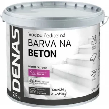 barva na beton Denas Vrchní barva na beton 2,5 kg šedá