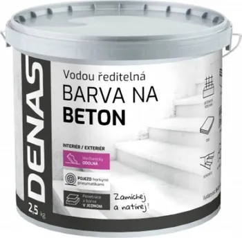 Denas Vrchní barva na beton 2,5 kg šedá