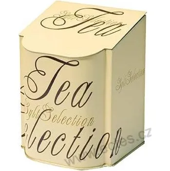 Dóza na potraviny TEA SELECTION 3278 hnědé nápisy na béžové