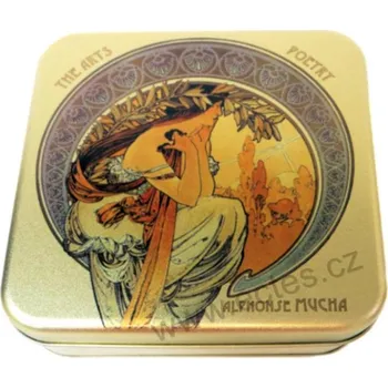 Dóza na potraviny POETRY - POEZIE A.Mucha The Arts plechová dóza 7414/40