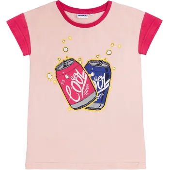 Chlapecké tričko Dívčí triko - Winkiki WJG 01733, lososová Barva: Lososová, Velikost: 128