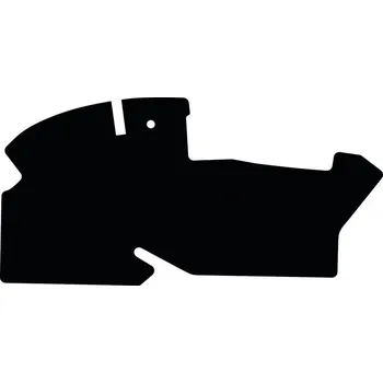 Koberec GRANIT koberec do traktoru Krone Big M I (žací stroj 1996-2003), rohožka do traktoru velur černá, rohož do traktoru