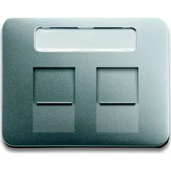 Síťový konektor Busch-Jaeger kryt modulární jack sada titan 2CKA001710A3344 1 ks