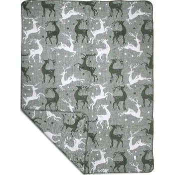 Přehoz na lůžko Deka s motivem jelenů - 130*180*3cm