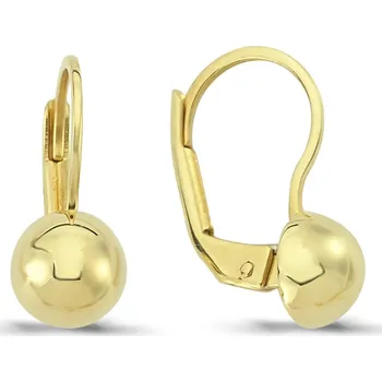 Náušnice Lillian Vassago Patentové zlaté náušnice kuličky LLV66-GER113Y