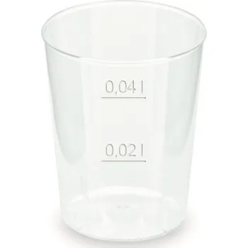 Jednorázové nádobí Kelímek vratný panák 2/4 cl (cena za 50ks)