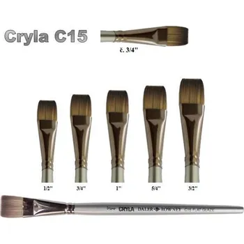 Umělecký štětec Daler & Rowney Cryla C15 - štětec Flat Glaze, č. 3/4"
