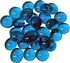 Příslušenství k deskovým hrám Chessex Hrací skleněné kameny 40 ks modré