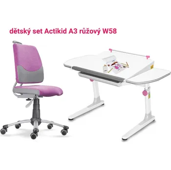 Dětské zboží Mayer Dětský set růžový Mystic Actikid - Profi bílý s bílou podnoží