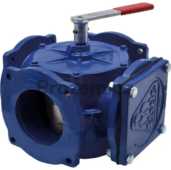 Ventil Eisele přírubový pěticestný ventil 5" / 133 mm, s ovládací pákou