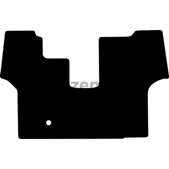 Koberec GRANIT koberec do traktoru Fendt 400 Vario, 700 Vario, 800 Vario COM 3, s motorovou brzdou (2007), rohož do traktoru velur černá