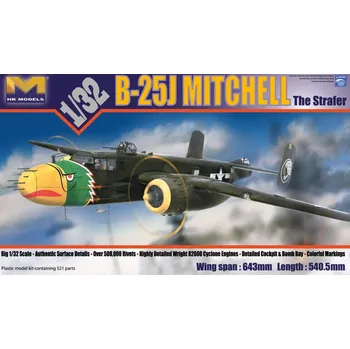 Plastikový model HK Models 1/32 B-25J Mitchell 'Strafer'
