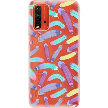 Pouzdro na mobilní telefon Odolné silikonové pouzdro iSaprio - Feather Pattern 01 - Xiaomi Redmi 9T