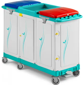 Odpadkový koš Hygienický trojbox 390E na infekční odpad s vaničkou