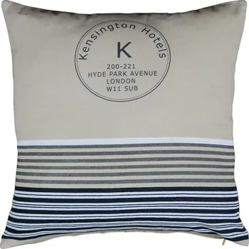 Dekorativní polštářek Modro šedý polštář Hyde Park Avenue - 45*10*45cm