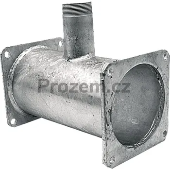 Fitinka Spojovací kus 6" s přírubou na obou stranách 150 x 150 mm, středový odvod s vnějším závitem 1 1/2"