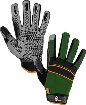 Pracovní rukavice CXS Caraz kombinované zelené/černé