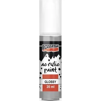 Výtvarná barva Pentart Akrylová barva lesklá PENTART 20 ml ŠEDÁ