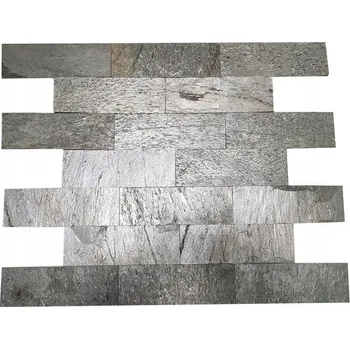 Fasádní barva Břidlice Silver Shine strips Výška: 10cm