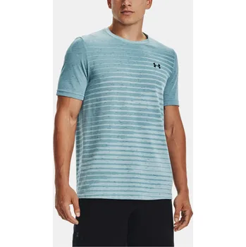 Pánské tričko Pánské funkční tričko Under Armour UA Seamless Fade SS-BLU - modré Velikost: XL