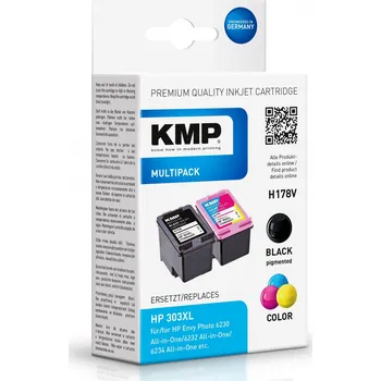 Počítač KMP H17V - HP 303XL - černá + barevná inkoustová náplň KMP