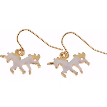 Náušnice Náušnice jednorožec bílé