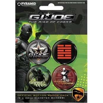 Brož odznaky G.I. Joe Snake Eyes vs Storm Shadow