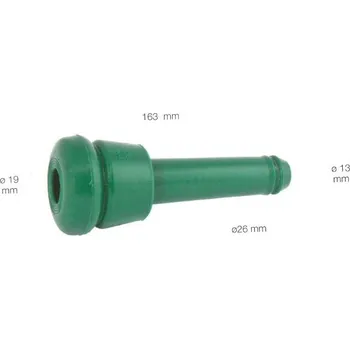 Struková návlečka silikon zelená s kroužky prum. "21" alt. Lely A3/A4/A5