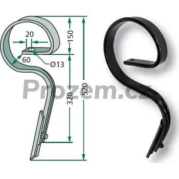 Pero rovné komplet s hrotem, 45x12mm (1801.1517)